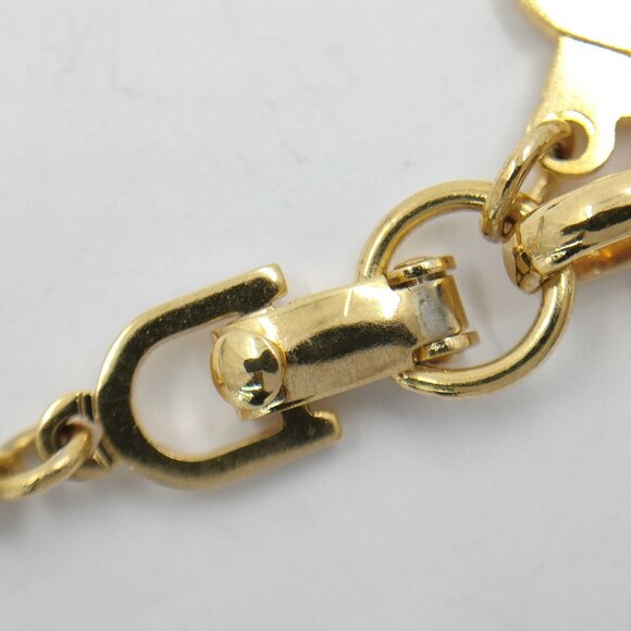 Christian Dior Vintage Enamel & Crystal Pendant Necklace - Picture 6 of 7